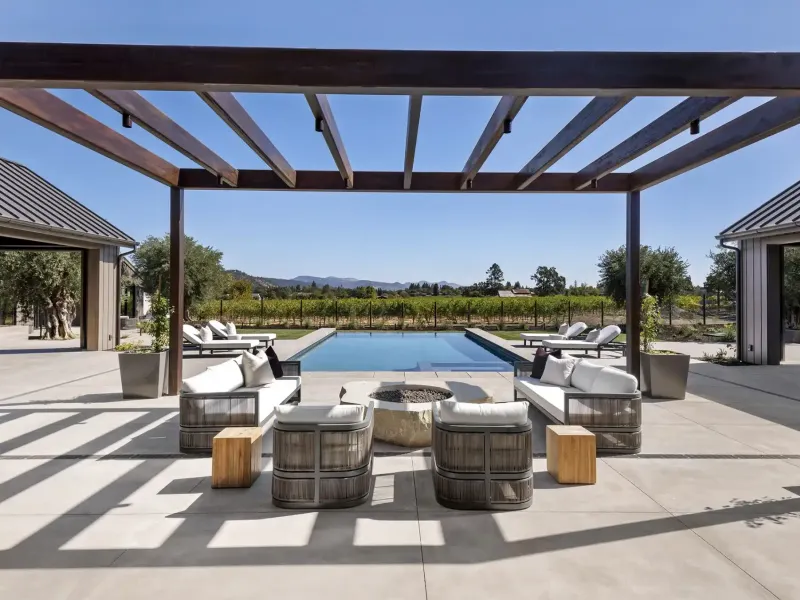 Newly constructed wine country estate – image 30